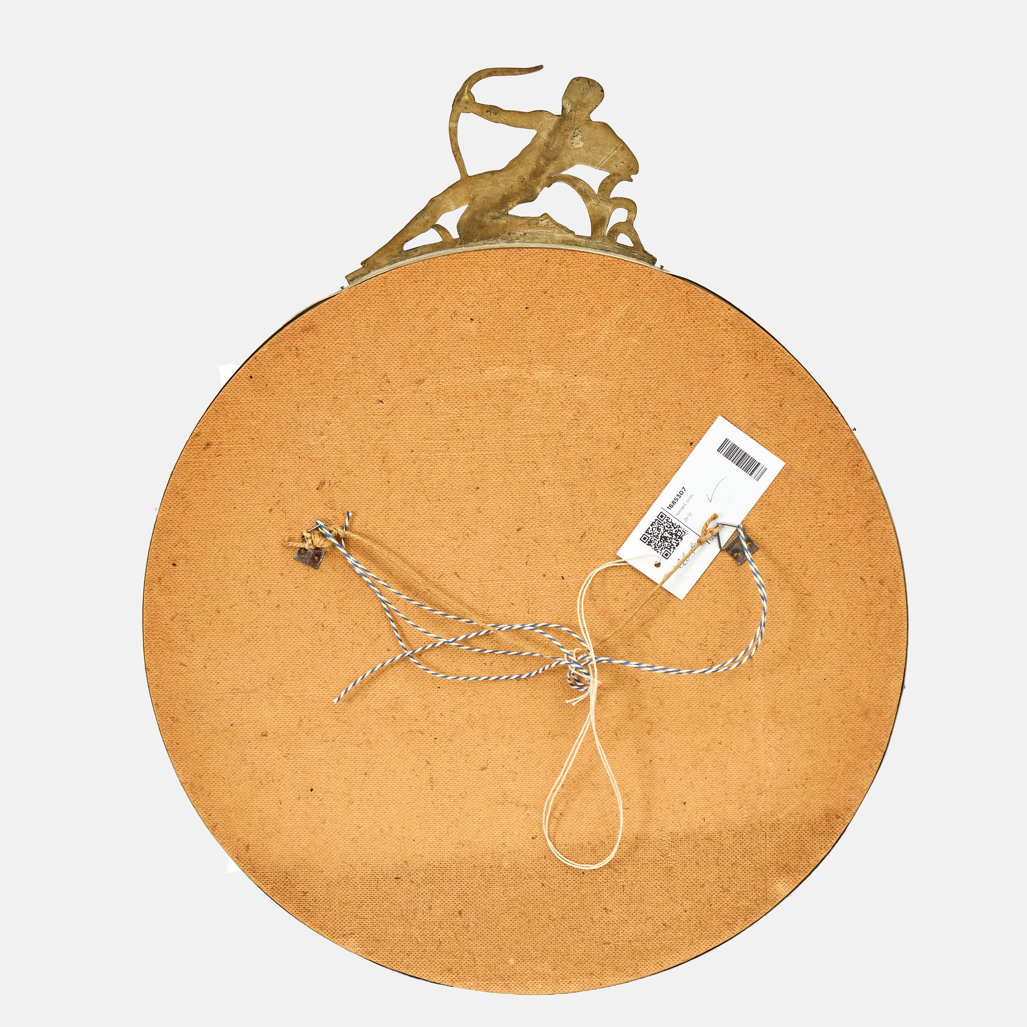 A pewter mirror, Sweden, 1920s/30s.