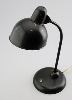 BORDSLAMPA, Christian Dell, Gebr. Kaiser Dell, Tyskland, formgiven 1934.