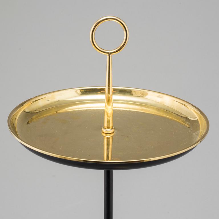 A second half of the 20th century brass smoking table from Ystad Metall.