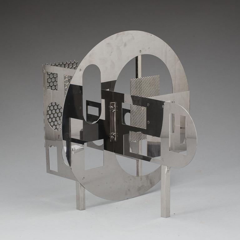 OKÄND KONSTNÄR, vitmetall, ej signerad.