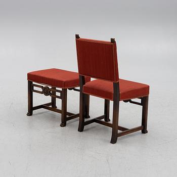 Side table, and chair as well as a stool, Swedish grace, 1920s/30s.