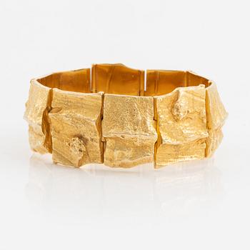 An 18K gold Lapponia bracelet design Björn Weckström "Golden Stream".