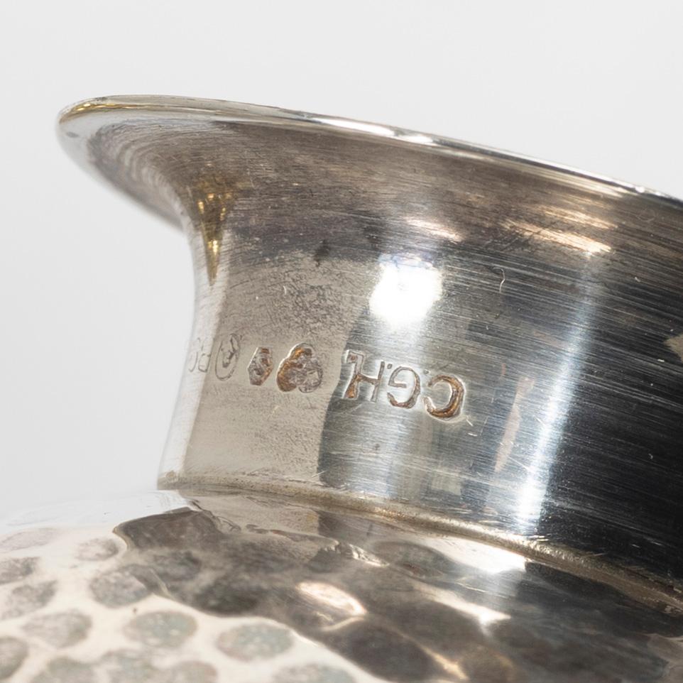 Gustaf Möllenborg, a silver bowl, Stockholm 1851, six silver punch cups, including CG Hallberg, and a silver spoon.