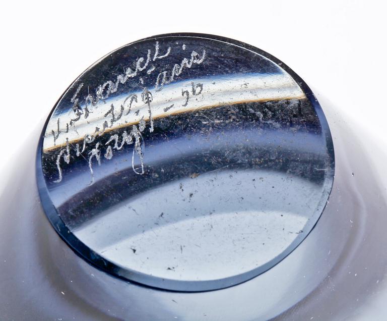 SKÅLAR, 2st samt VAS, glas. Bl.a. Tapio Wirkkala.