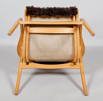 FÅTÖLJ OCH PALL, "Lamino", Yngve Ekström för Swedese.