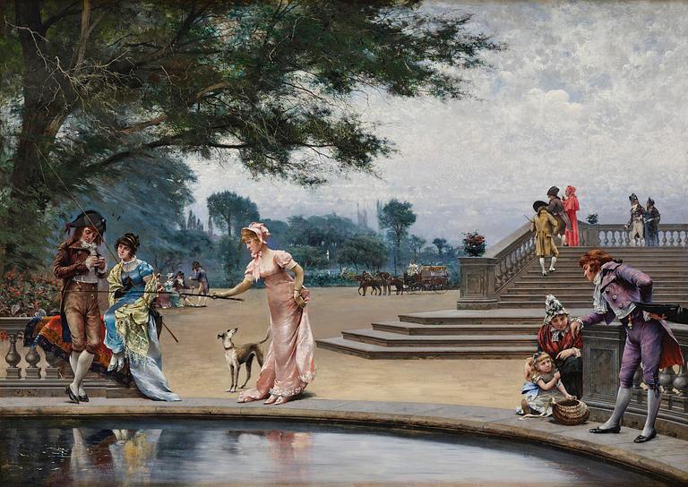August Hagborg, In the Tuileries Garden.