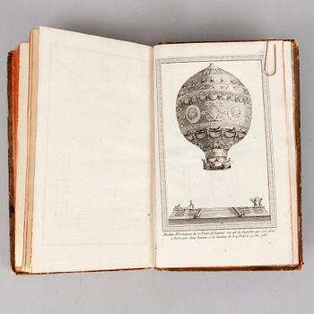 The Ascent of the Great Montgolfier Balloon, 1784, with 9 engraved plates.