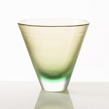 Paolo Venini, an 'Incisi' glass vase, Murano, Italy.