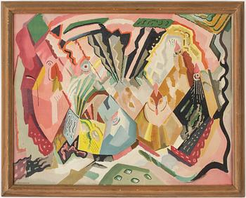 William Scharff · WILLIAM SCHARFF, litografi, signerad och daterad i trycket 1918.