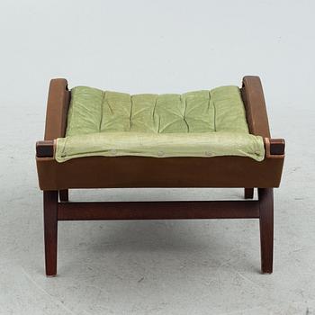 Bruno Mathsson, a 'Pernilla' armchair with ottoman, Dux.