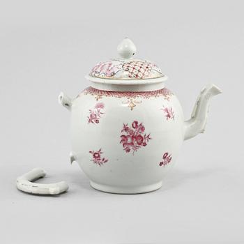 TEKANNA, porslin, Kina, 1700-tal.
