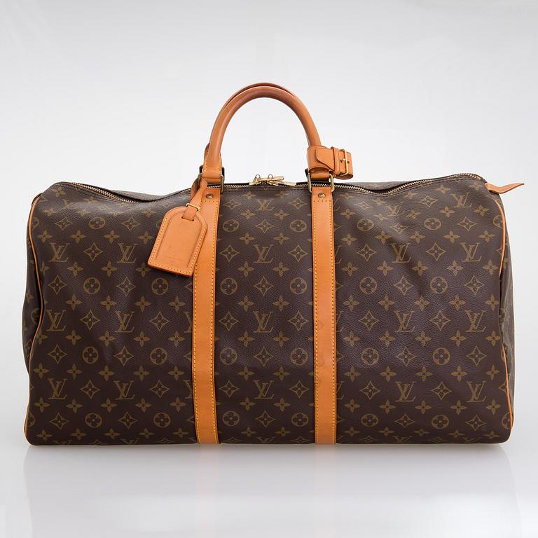 LOUIS VUITTON Monogram Keepall 55 Bag.