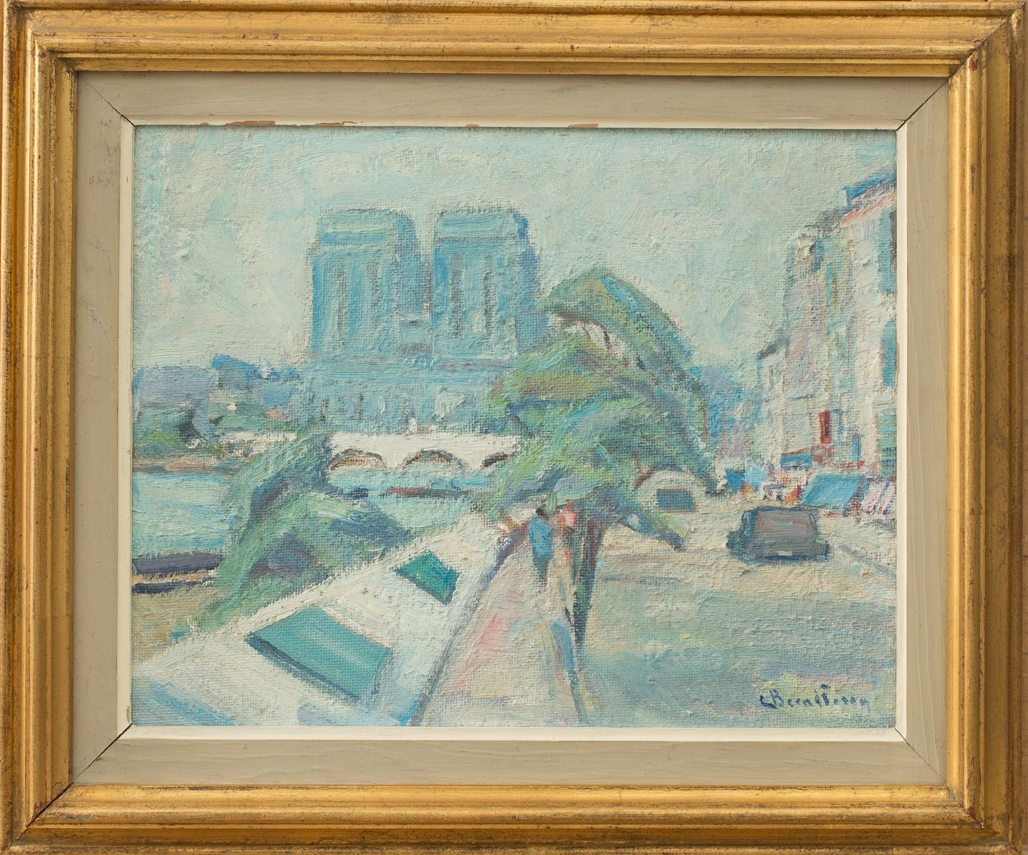 CARL BERNDTSSON, olja på pannå, signerad.