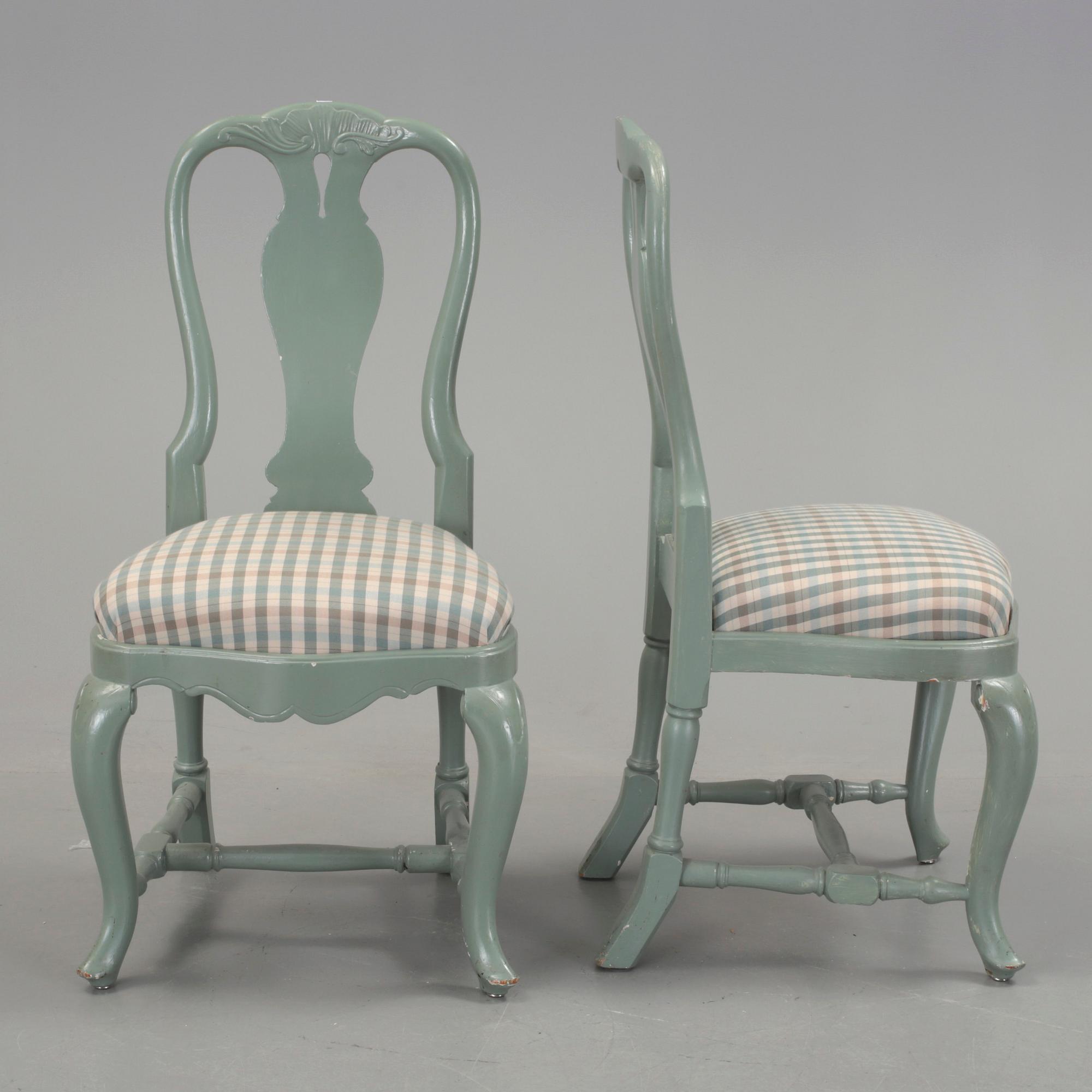 STOLAR, 6 st, rokokostil, 1900-talets första hälft.