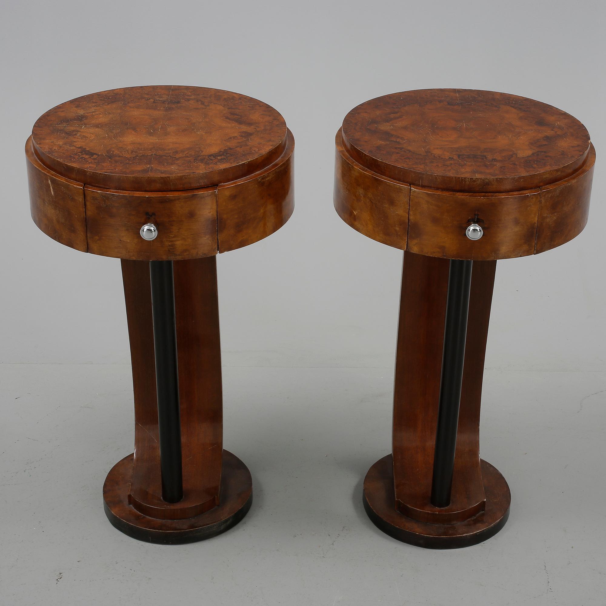 BORD, ett par, Art Déco, Frankrike.