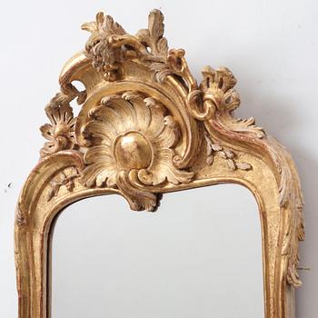 A Swedish Rococo 18th century mirror.