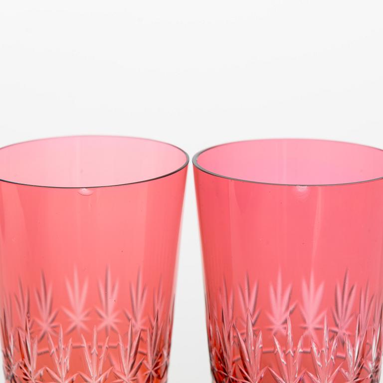 A 38-piece set of 'Leo' drinking glasses, Riihimäen Lasi, Finland latter half of the 20th century.