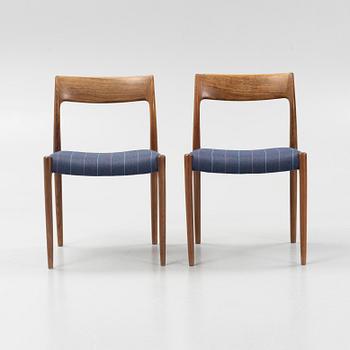 A Danish Dining Table and Six Chairs, 1960s.