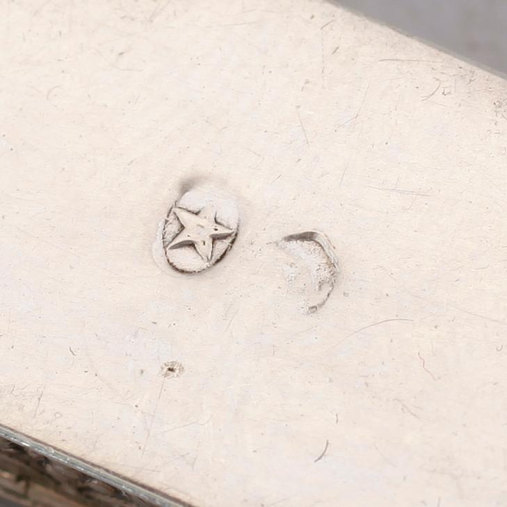 MINIATYRDOSOR, 4 st, silver, 1900-talets första hälft.