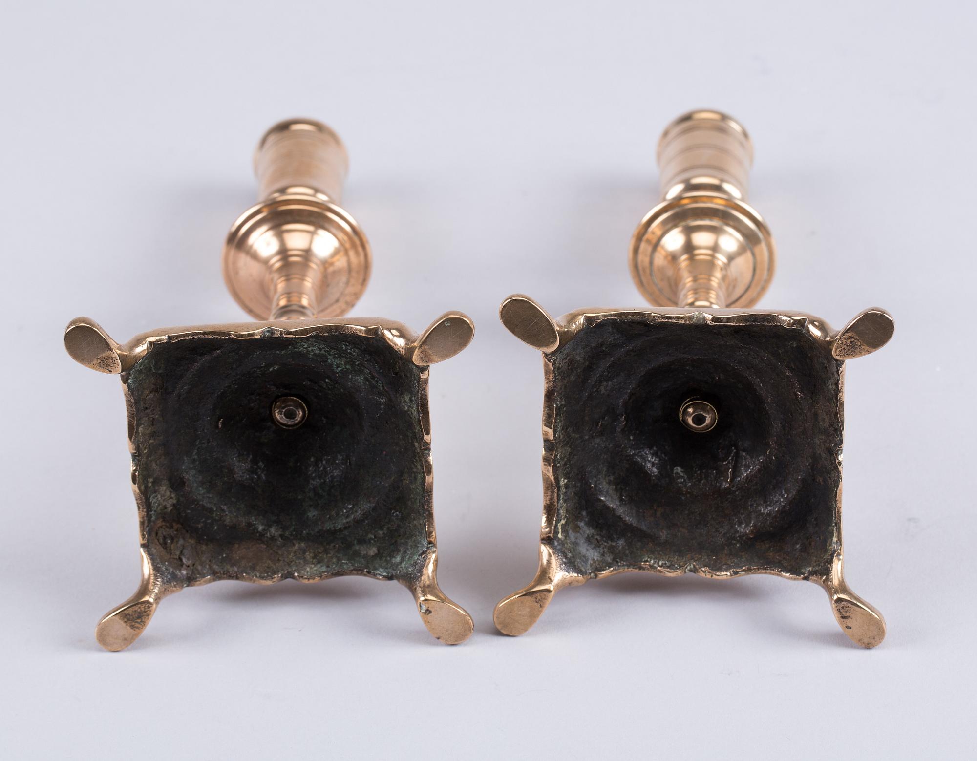 LJUSSTAKAR,  ett par senbarock.