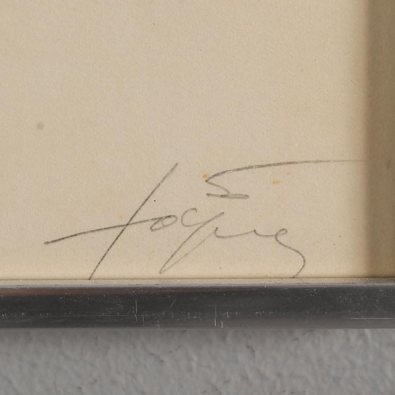 ANTONI TÀPIES, färglitografi, signerad och numrerad 37/100.