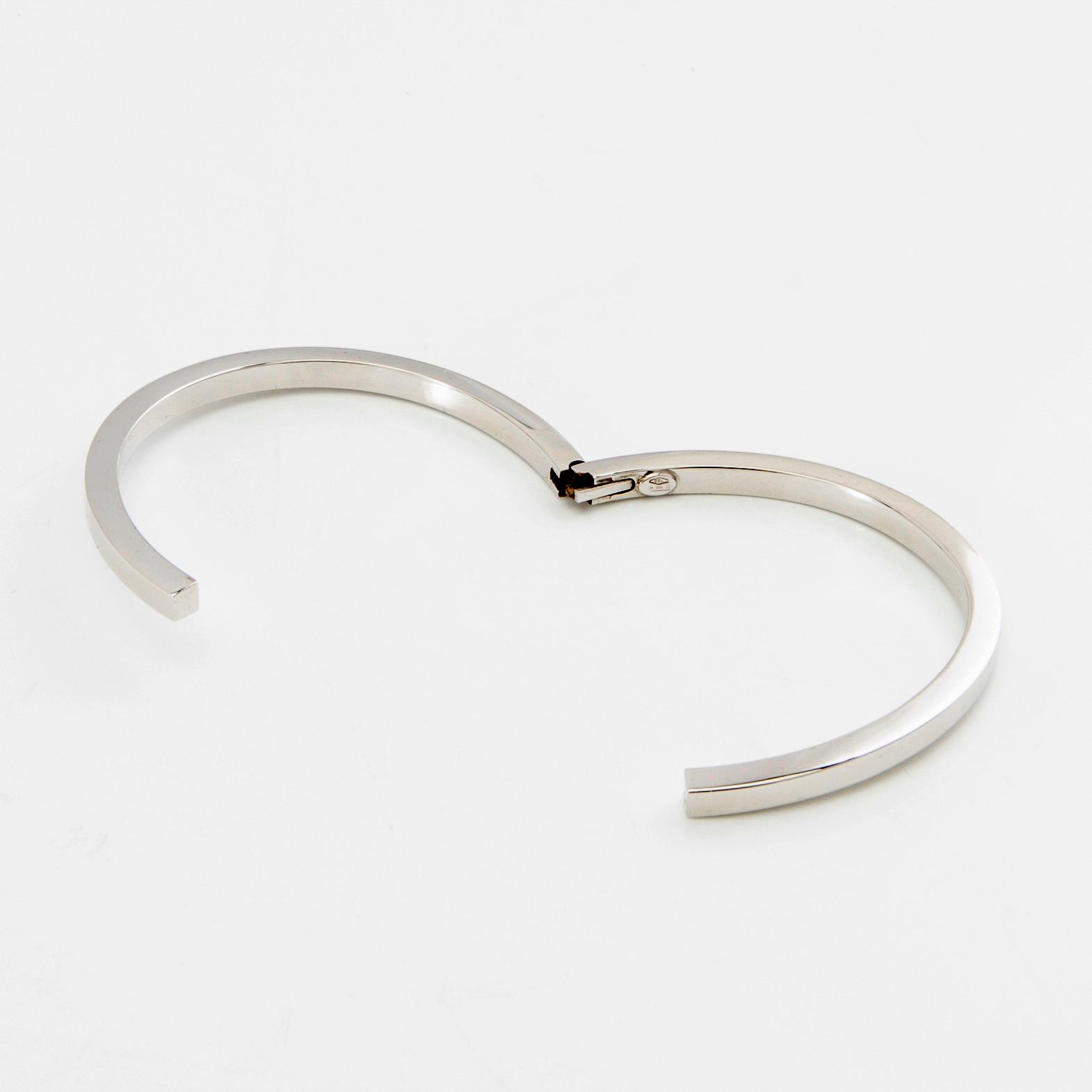 Stelt armband 18K vitguld, Cecchinato Trissino Vicenza Italy.