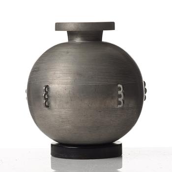 Sylvia Stave, a pewter vase, CG Hallberg, Stockholm 1930´s.