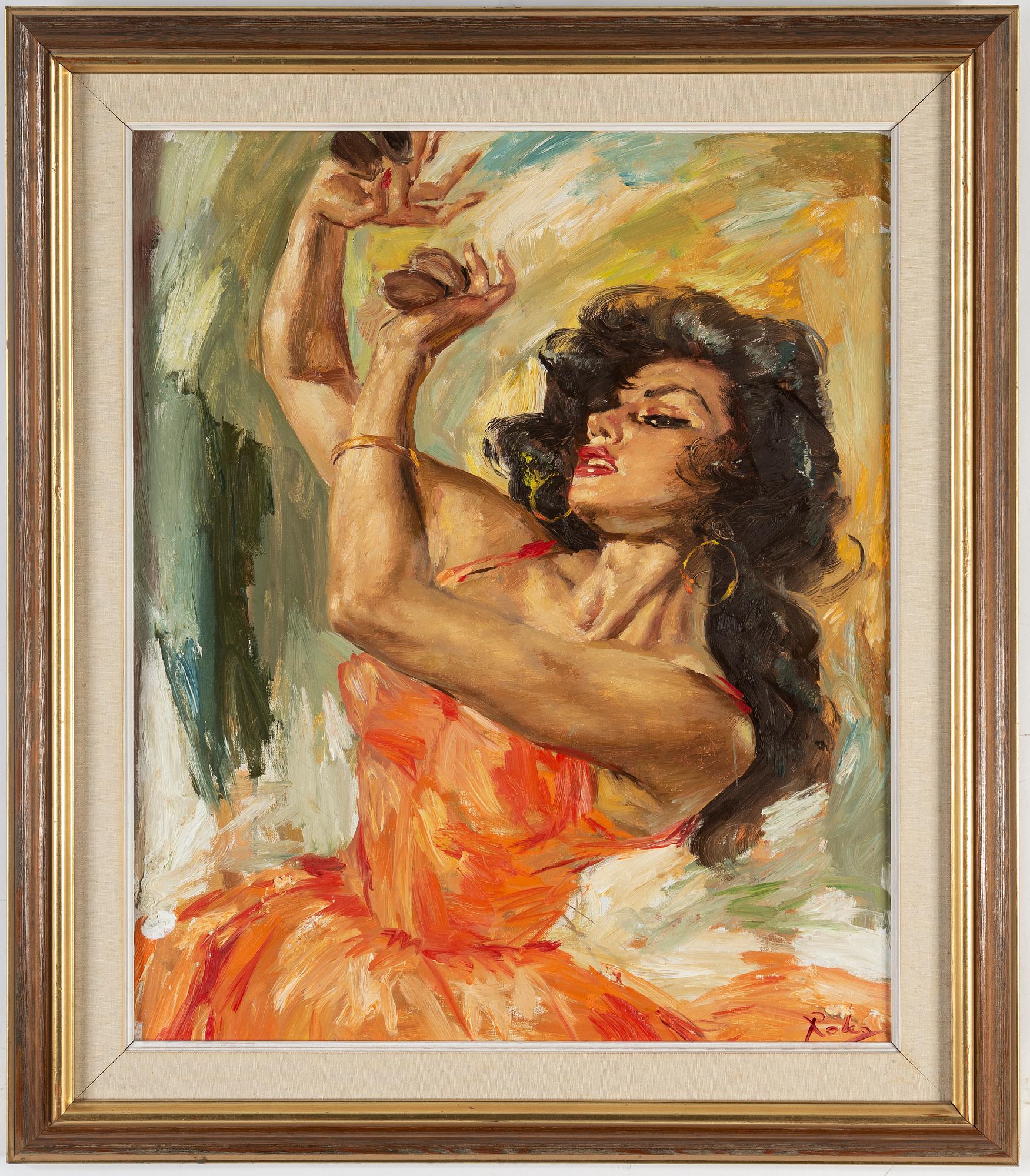 CHARLES ROKA, oil on canvas, signed.