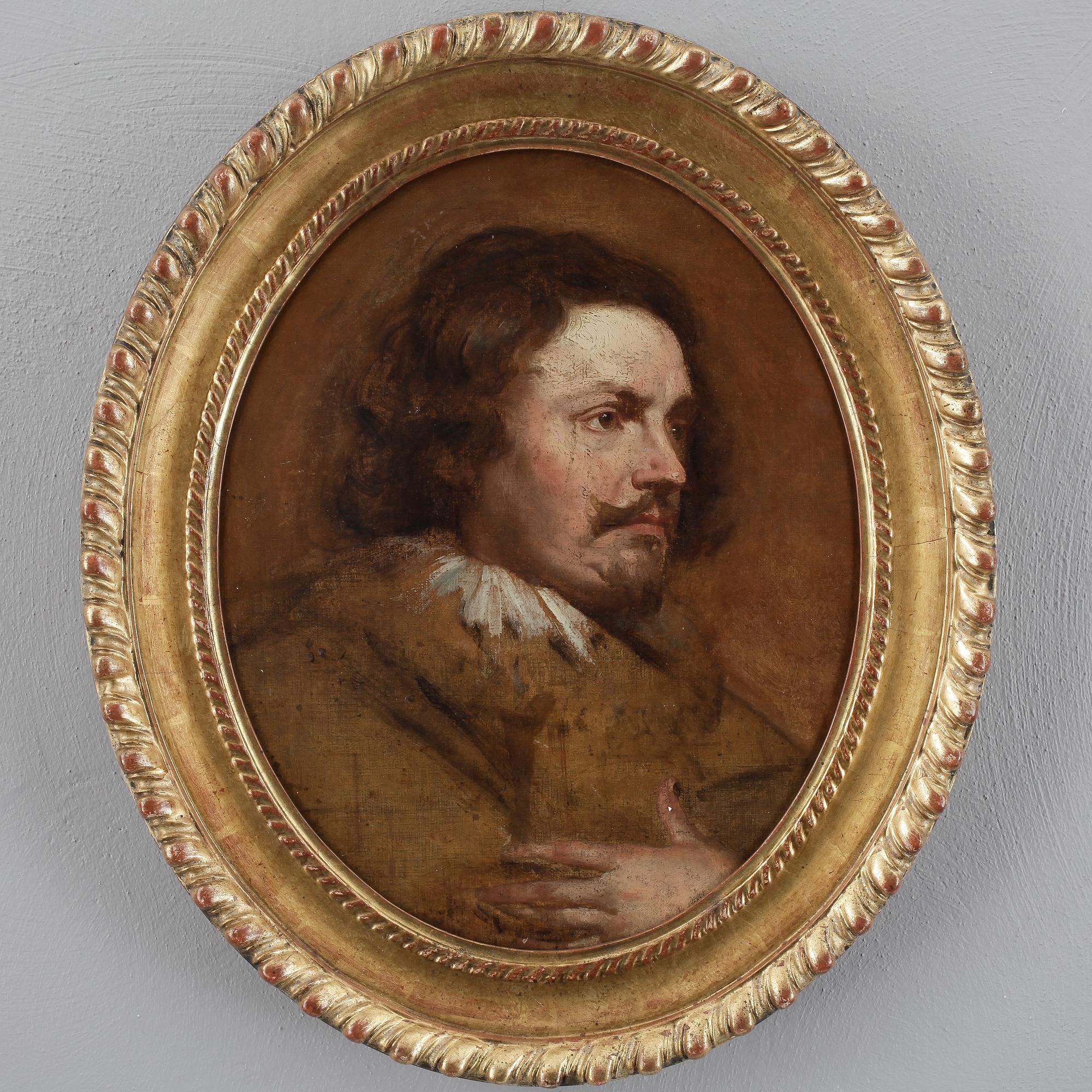 ANTON VAN DYCK, kopia efter, olja på duk, 1800-tal.