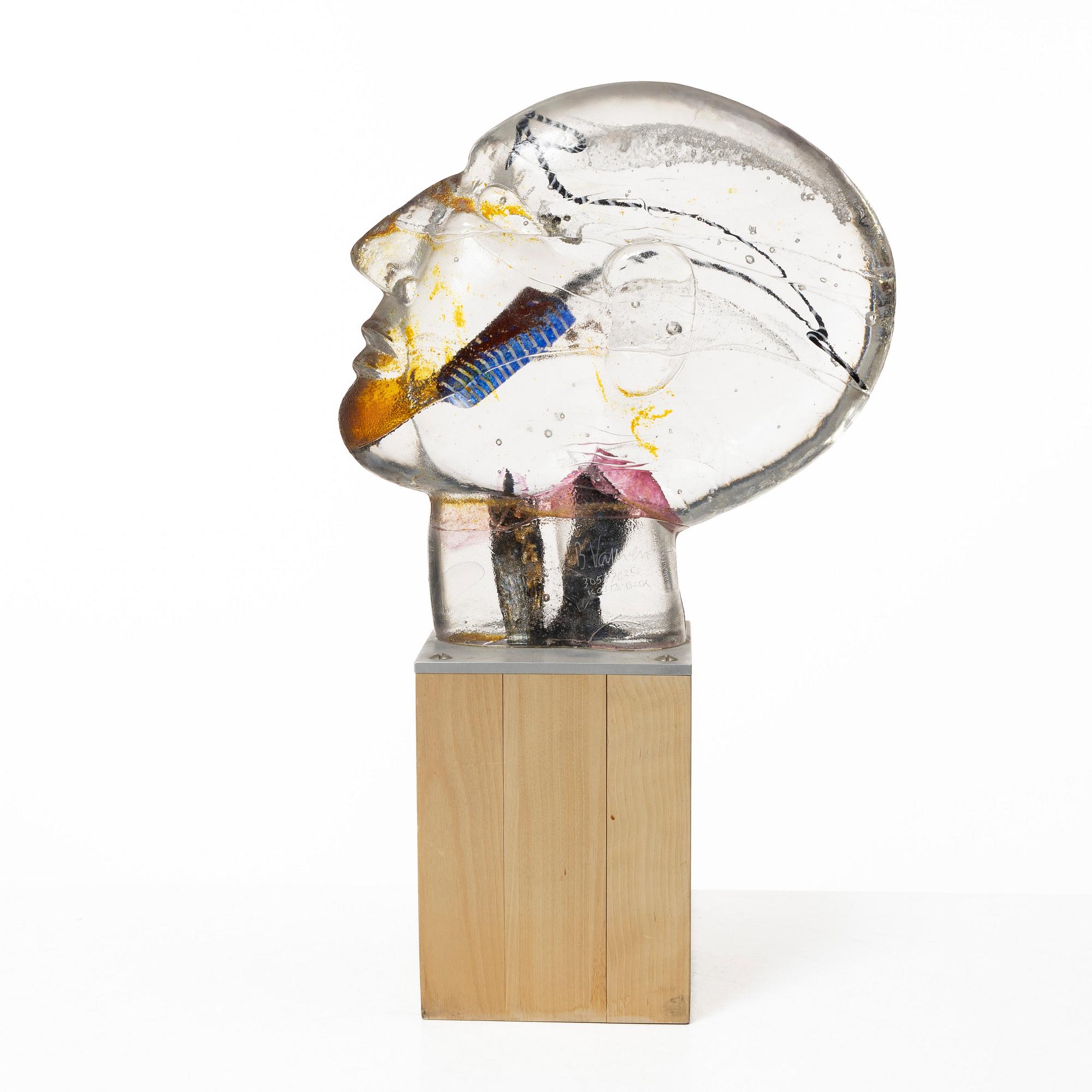 Bertil Vallien, sculpture, glass, Kosta Boda.