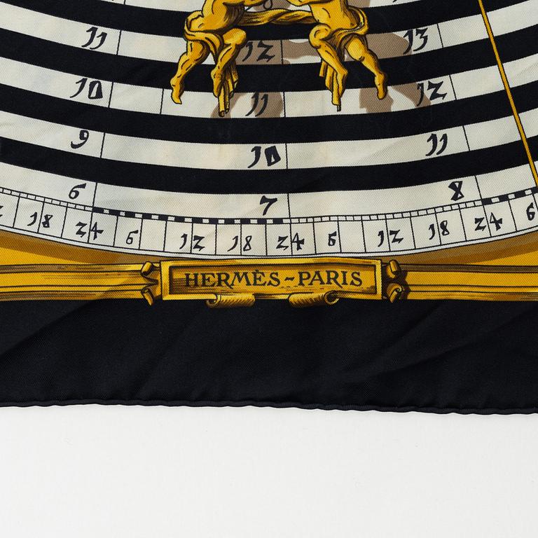 Hermès, a 'Dies et Hore'/'Astrology' twill silk scarf.