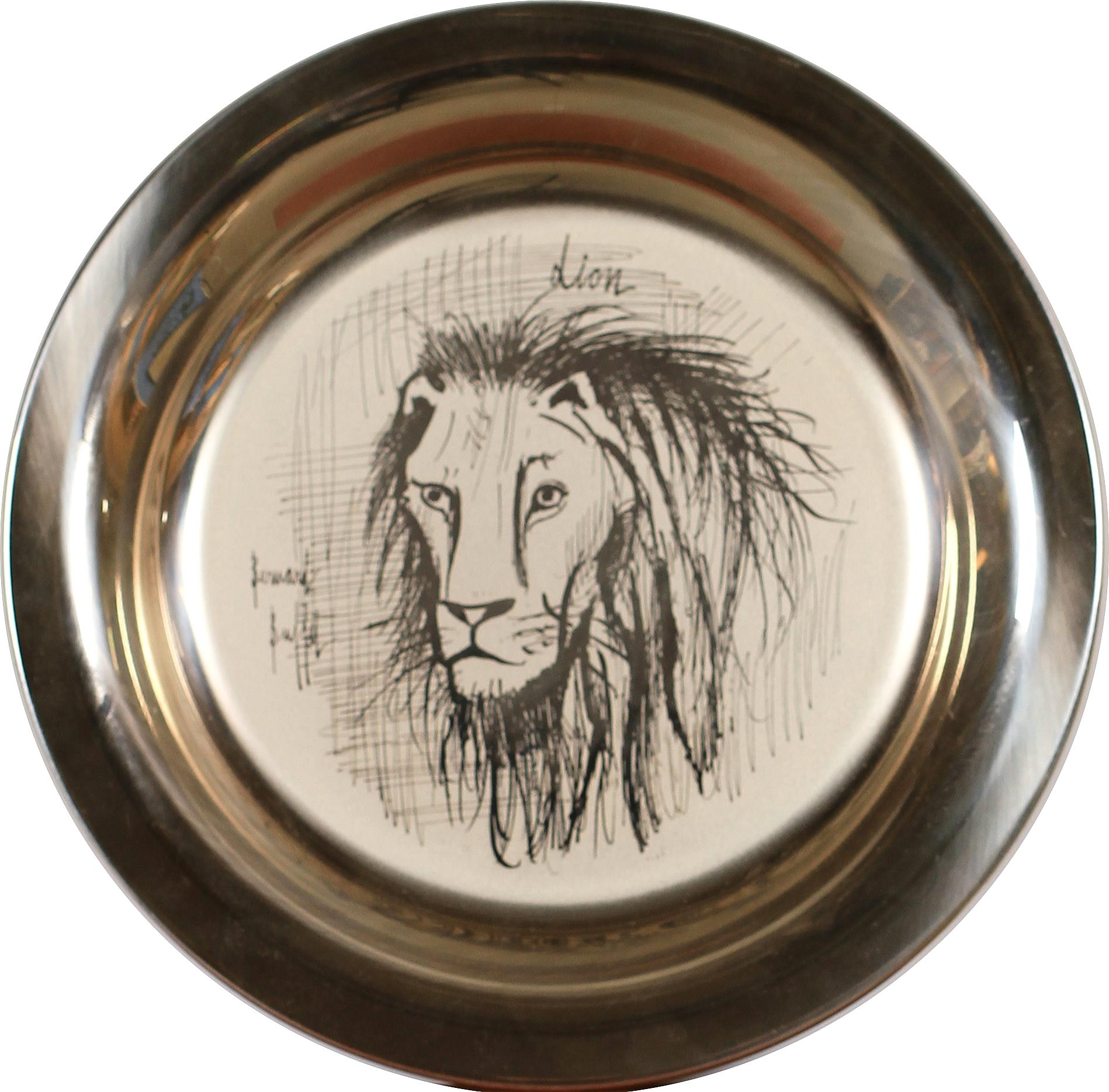 BERNARD BUFFET, efter, fat, silver, sign i trycket, dat 1976.