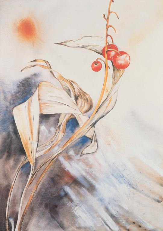 TELLO ANTTILA, print, 2 pieces, signed and dated -84.