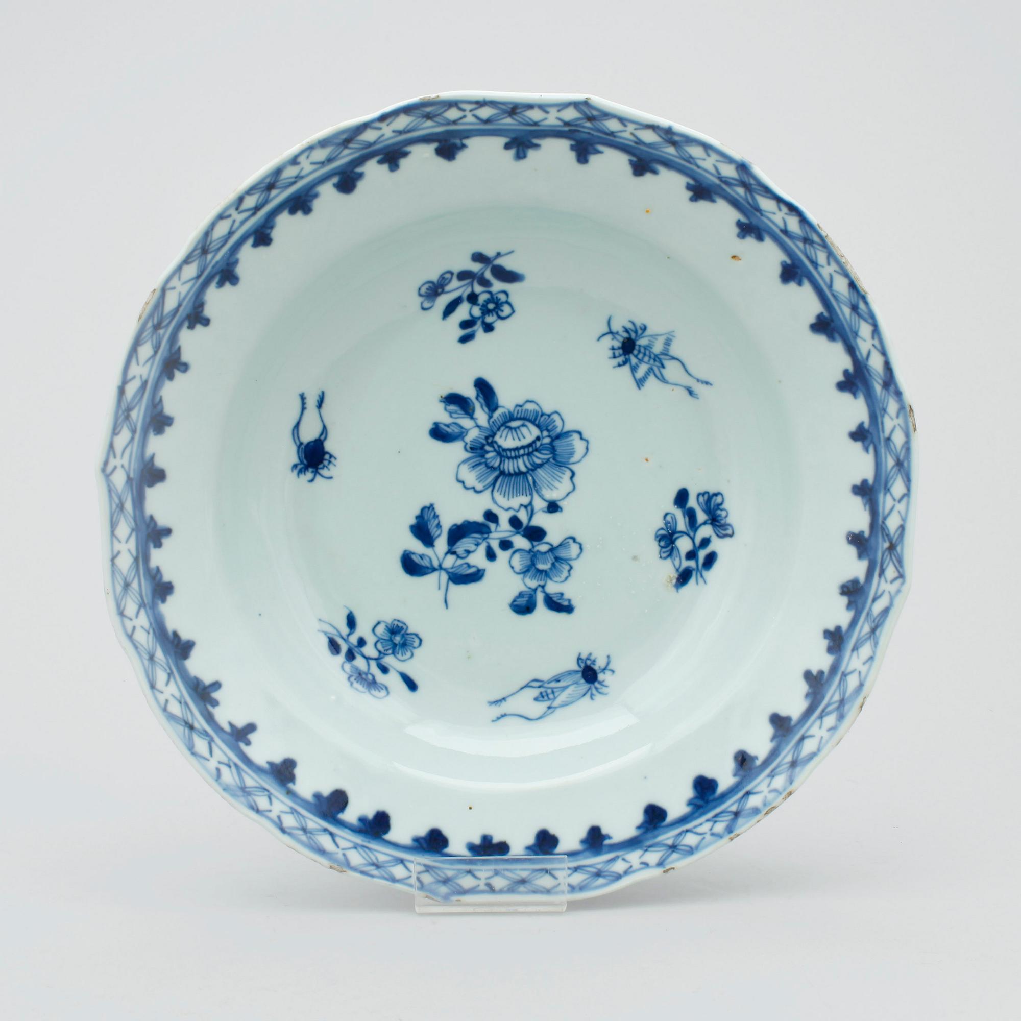 DJUPA TALLRIKAR, 4 st, porslin, Qing dynastin. Kangxi (1662-1722).