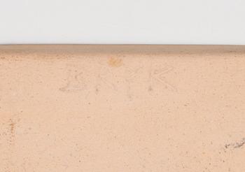 RUT BRYK, reliefer, 3 st, stengods, signerad BRYK.