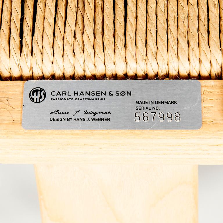Hans J. Wegner, chairs, 10 pcs, "Y-chair", Carl Hansen & Son, Denmark, modern production.