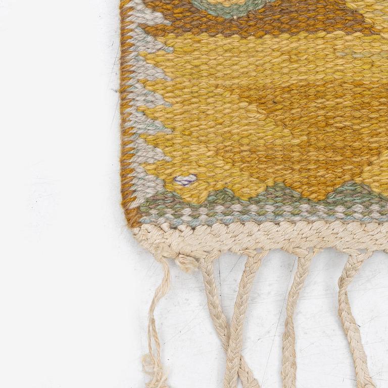 Barbro Nilsson, a carpet, 'Tånga gul', tapestry weave, x  cm, signed AB MMF BN.