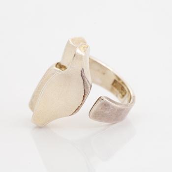 Björn Weckström, ring, "Zodiac", sterlingsilver. Lapponia 1974.