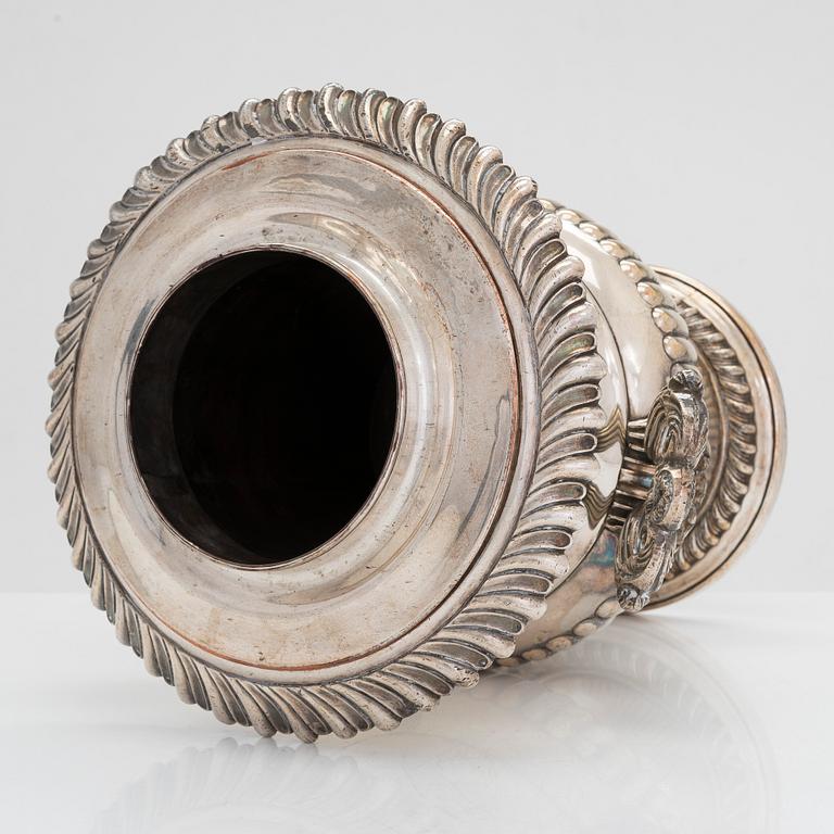 A Viennese silver plated champagne / wine cooler, from Mayerhofer, Austria.