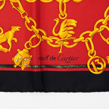 Cartier, scarf.