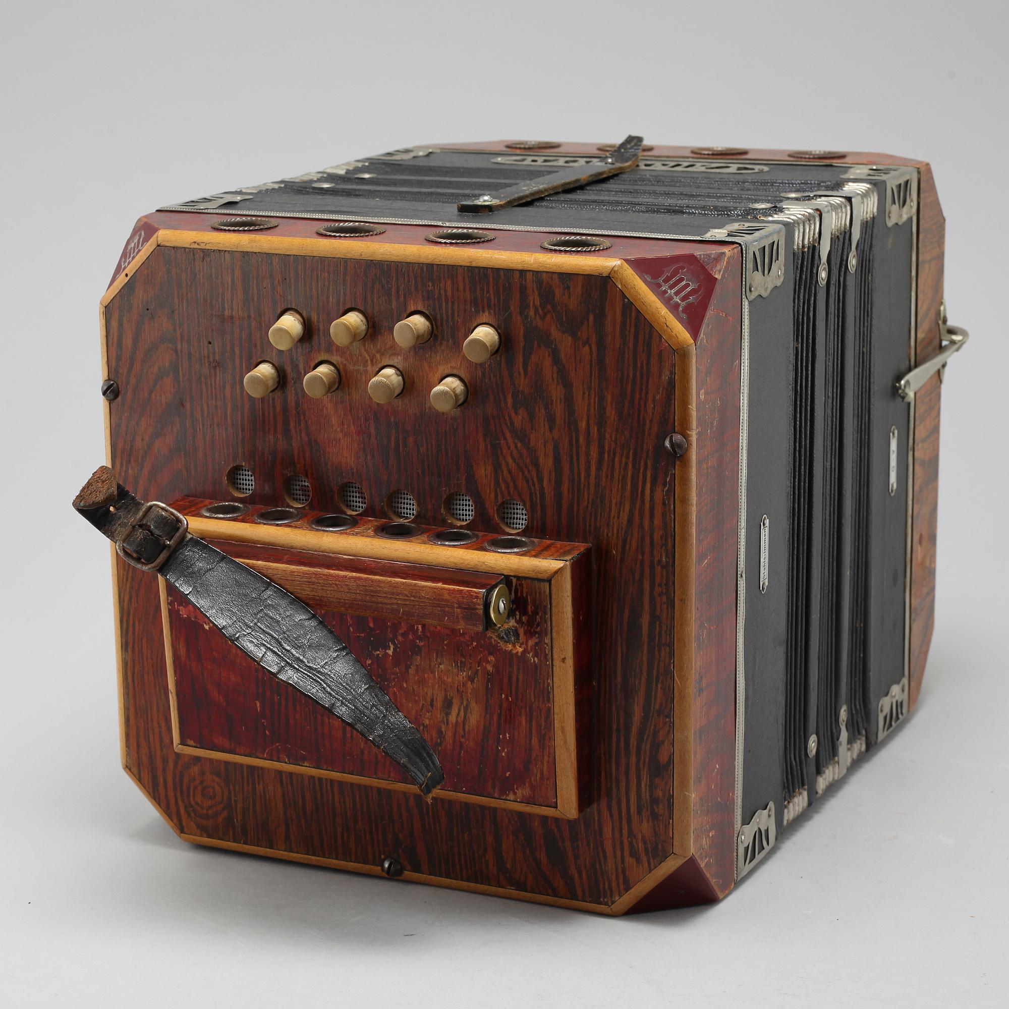 BANDONEON/BANDONIKA CONCERTINA, instrument, 1920/30-tal.