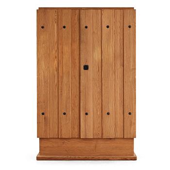 308. Axel Einar Hjorth, a "Lovö" stained pine cabinet, Nordiska Kompaniet, Sweden, 1930's.