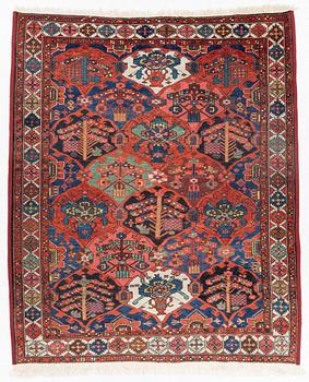 A rug, Bakthiari, c. 201 x 169 cm.