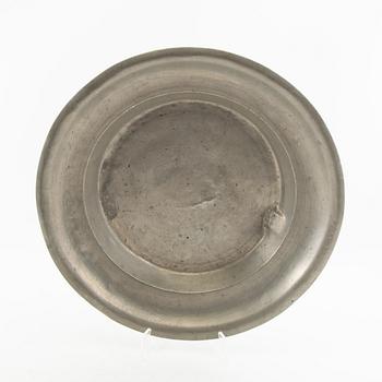 Fat/Bowl 3 pcs pewter 19th century.