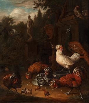 489. Melchior de Hondecoeter Circle of, The Chicken Yard.