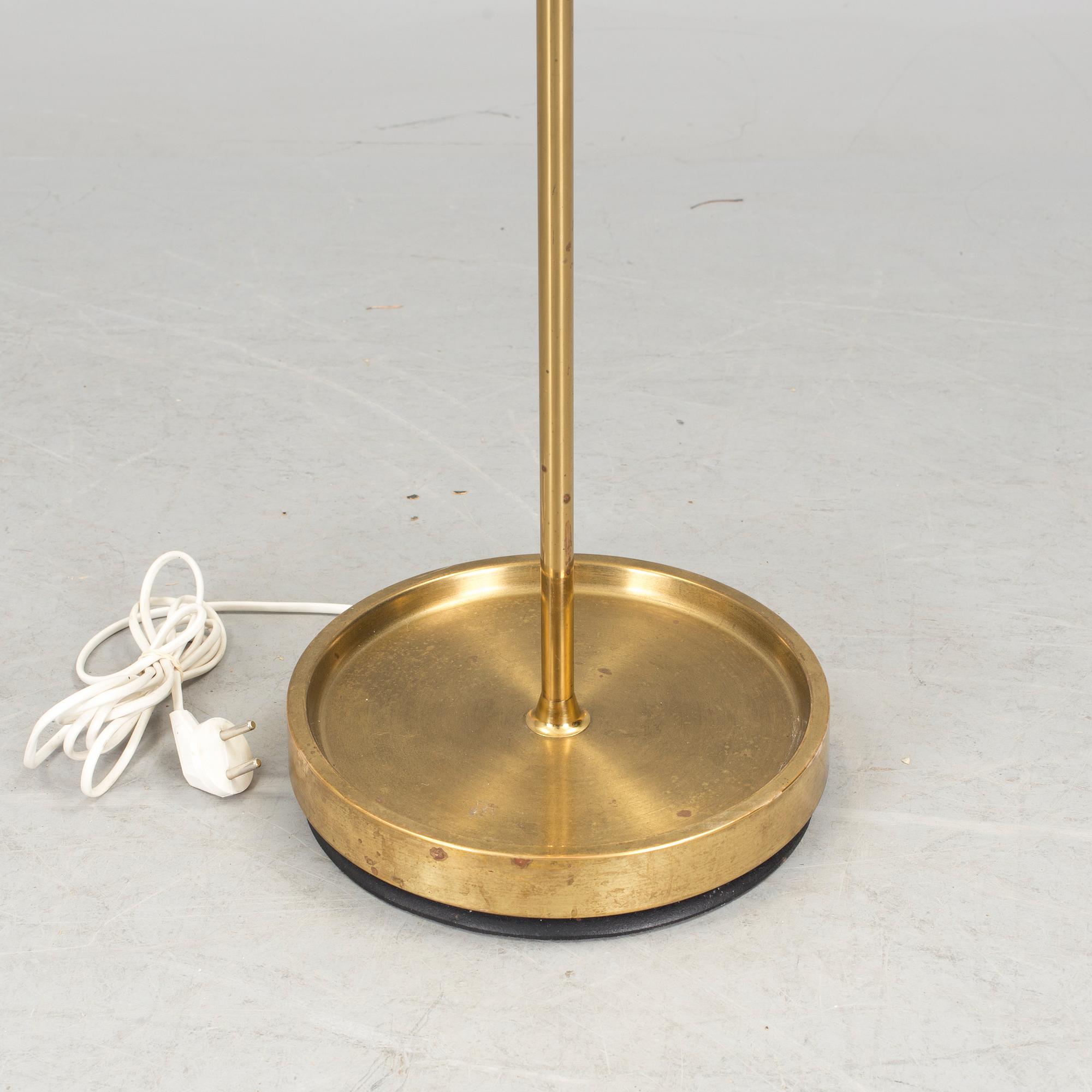 GOLVLAMPA, mässing, Fagerhults belysning, 1900-talets mitt.
