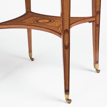 A Gustavian Tea table, by Georg Haupt (master in Stockholm 1770-1784), not signed.