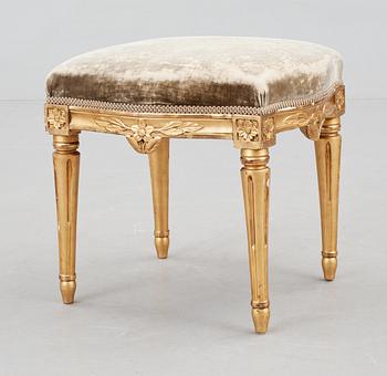 A Gustavian stool by J. Hammarström.