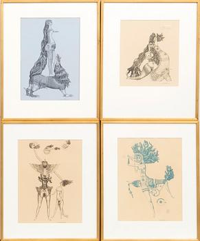 Max Walter Svanberg, offset 4st signerade och daterad 50.