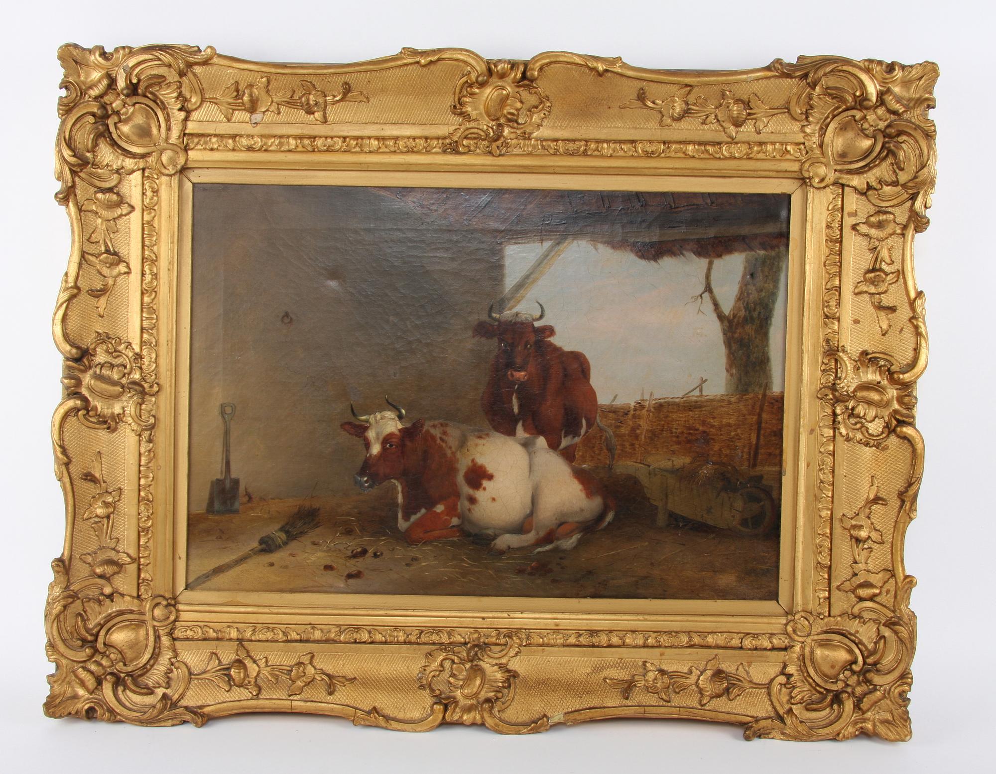 OKÄND KONSTNÄR, olja på duk, ej sign, 1800-talets första hälft.